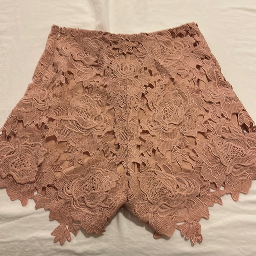 Floral Skort Nude Pink